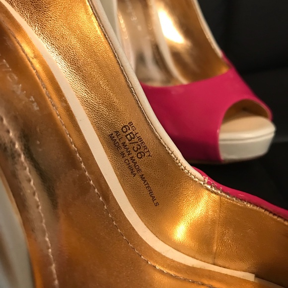 NWOB BCBGeneration Pink Peep Toe Stiletto - Picture 7 of 7